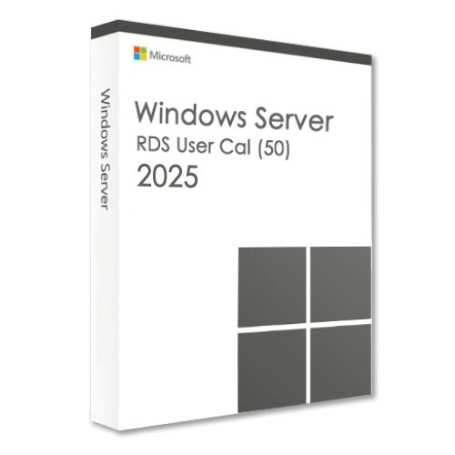 Microsoft Windows Server 2025 Remote Desktop Services User CAL (50 používateľov)